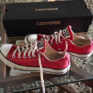 Red converse - gently worn still in good condition